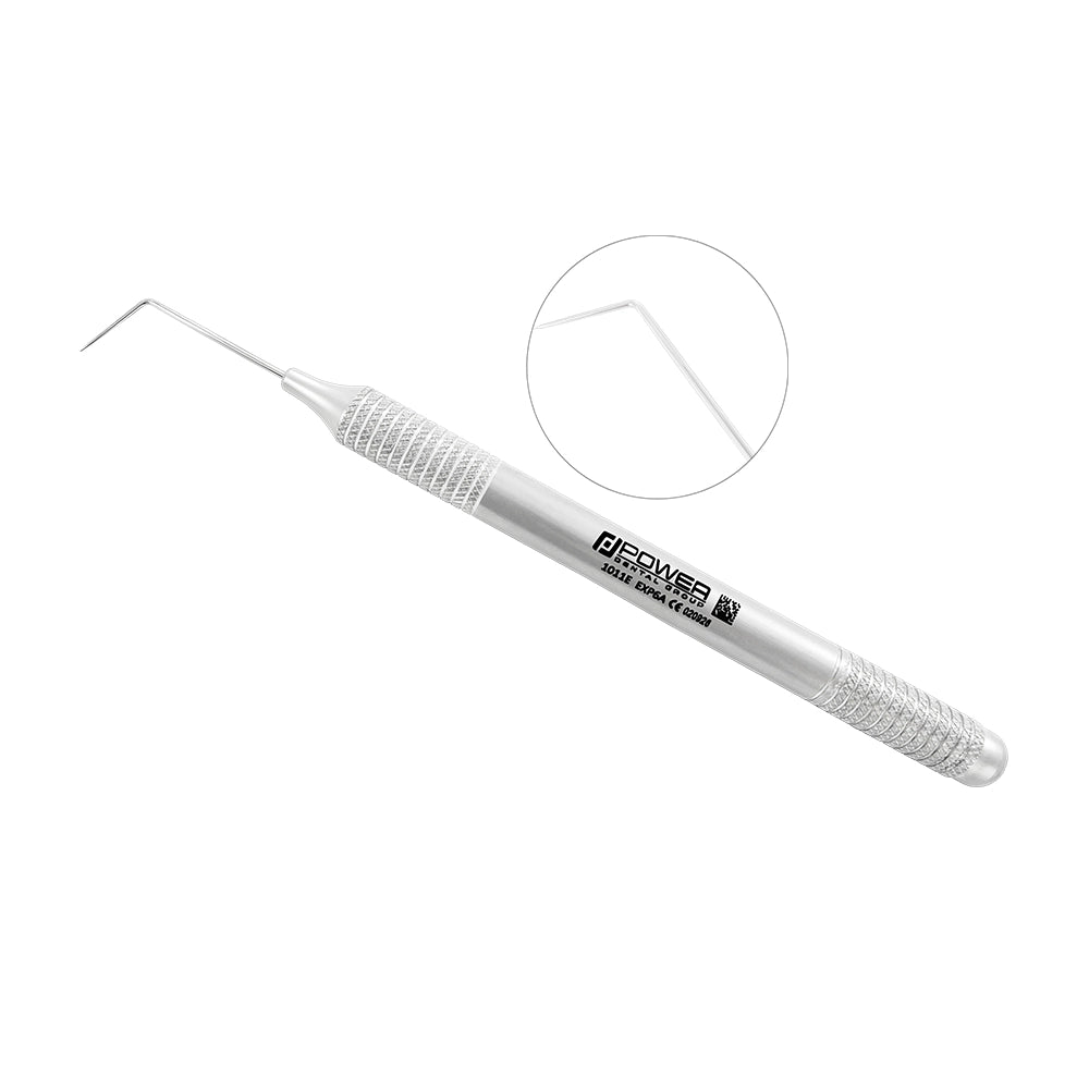 Explorer EXP 6A single-ended dental explorer with extended angled tip and large 6EZ handle