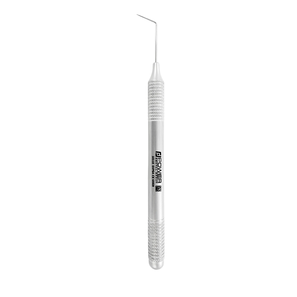 Vertical view of Explorer EXP 6A single-ended dental explorer with 6EZ handle, SKU 1011E