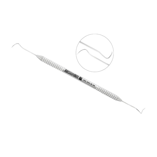 Explorer EXD 2 double-ended dental explorer with fine curved working ends and lightweight 3EZ handle