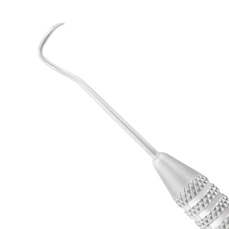 Close-up of the opposite curved working end on Explorer EXD 2 with 3EZ handle
