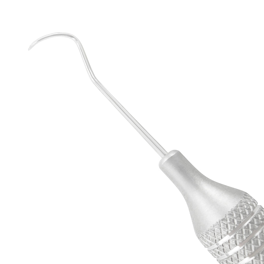 Close-up of the curved working end on Explorer EXD 2, SKU 1015E