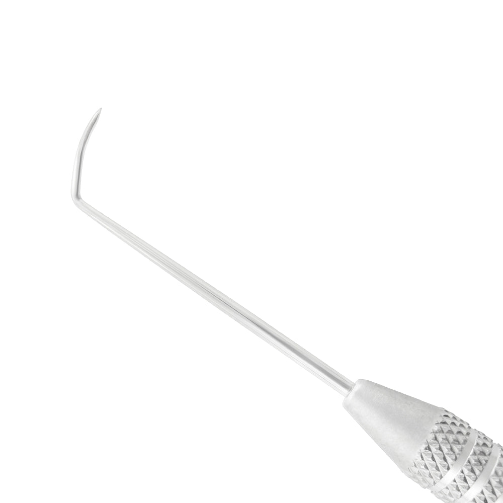 Close-up of the opposite curved working end on Explorer EXD 3 with 3EZ handle