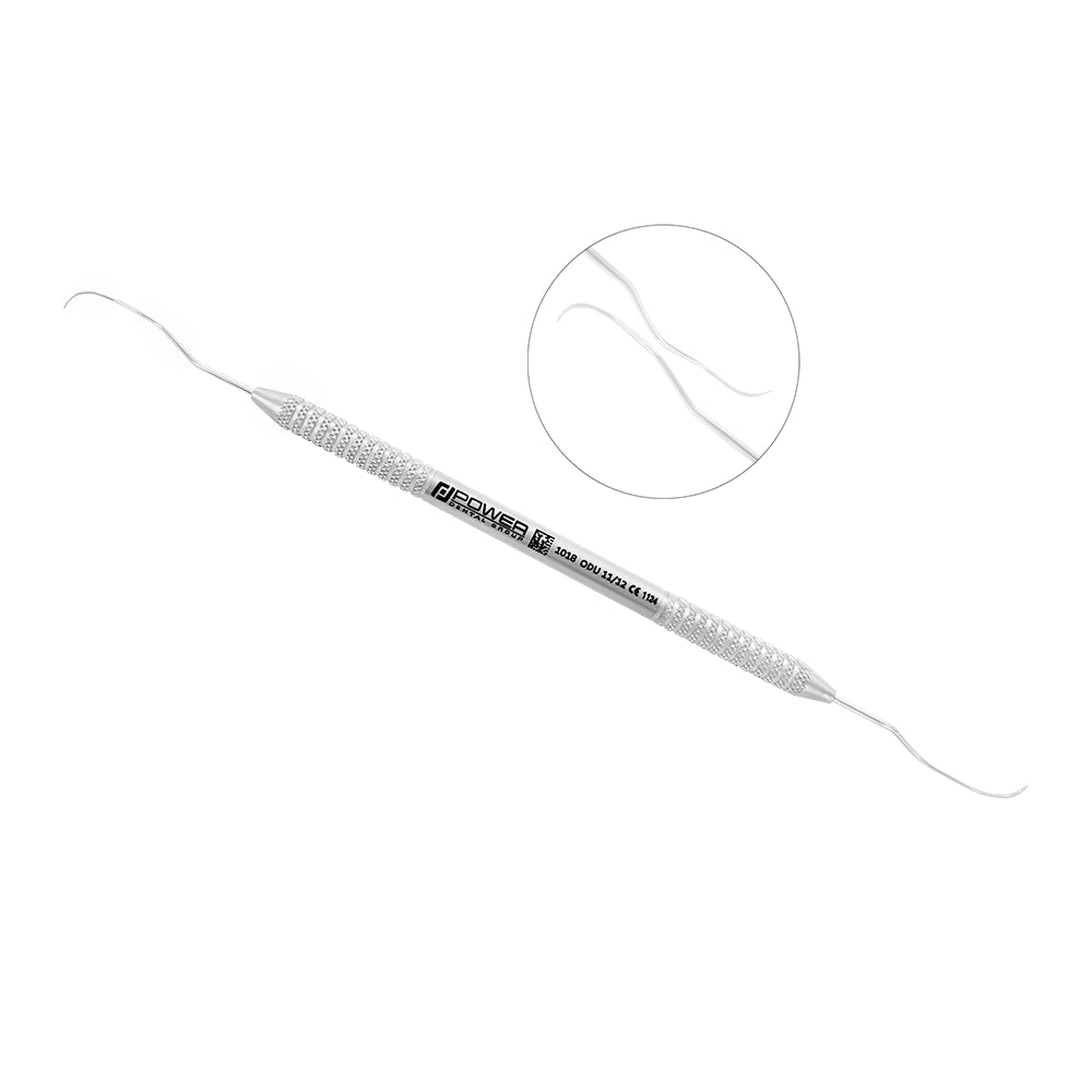 Explorer ODU 11/12 double-ended dental explorer with curved working ends and lightweight 3EZ handle
