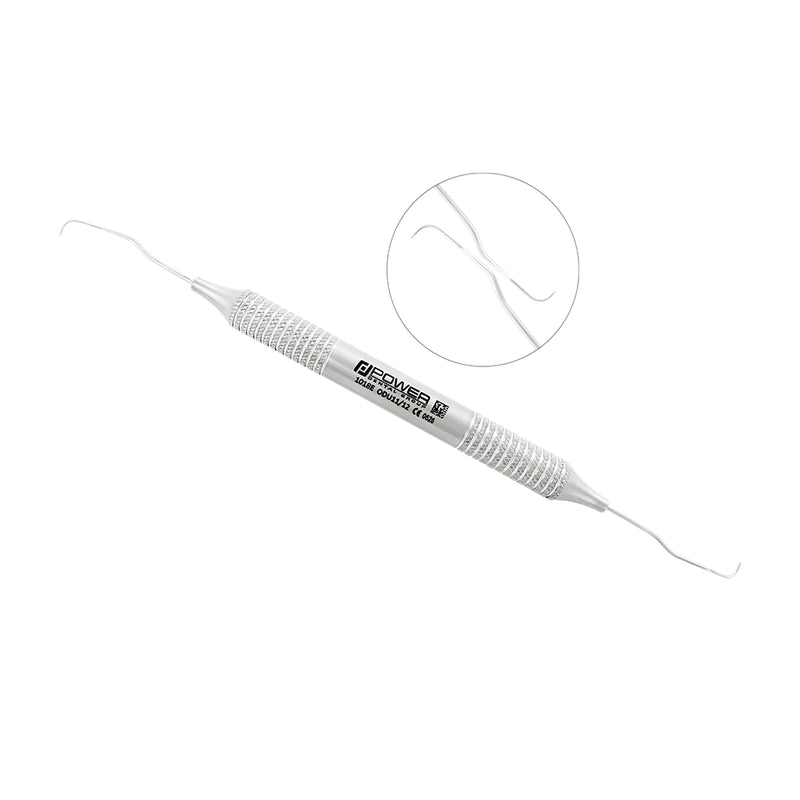 Explorer ODU 11/12 double-ended dental explorer with curved working ends and large-diameter 6EZ handle