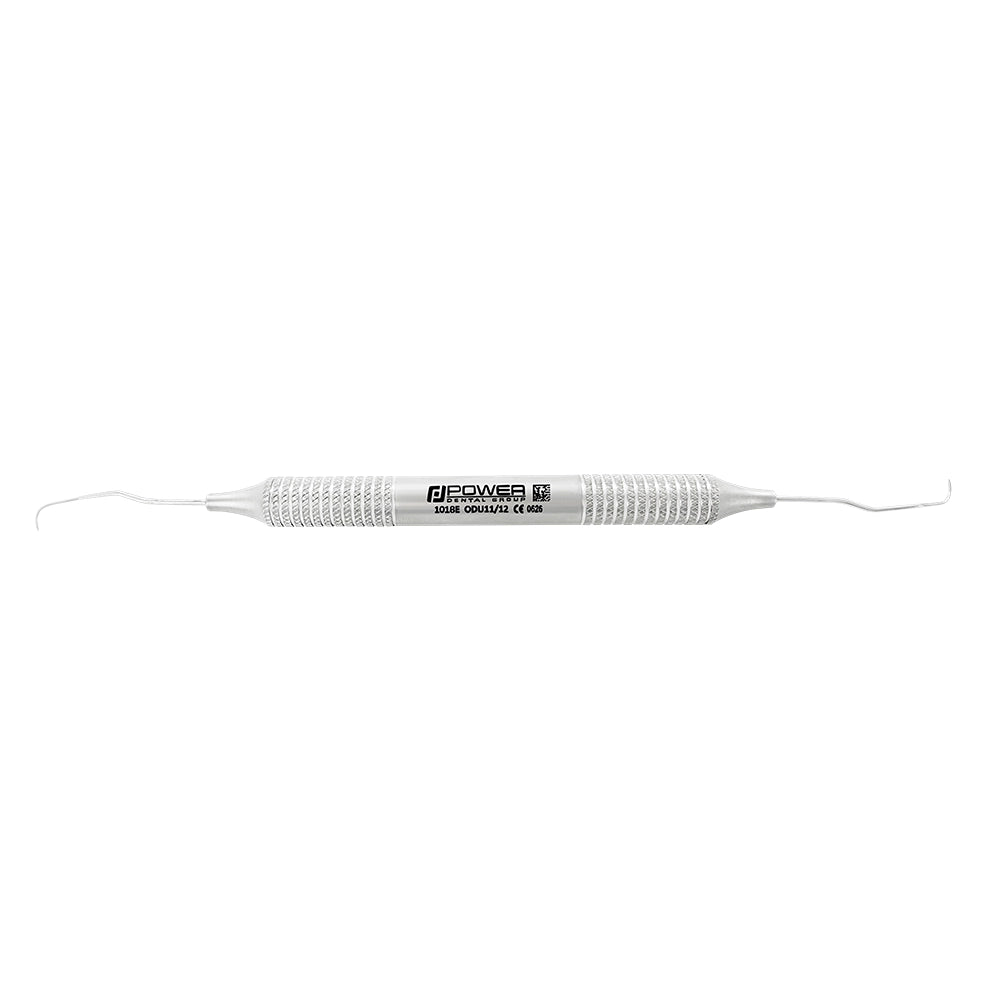 Horizontal view of Explorer ODU 11/12 double-ended dental explorer with 6EZ handle
