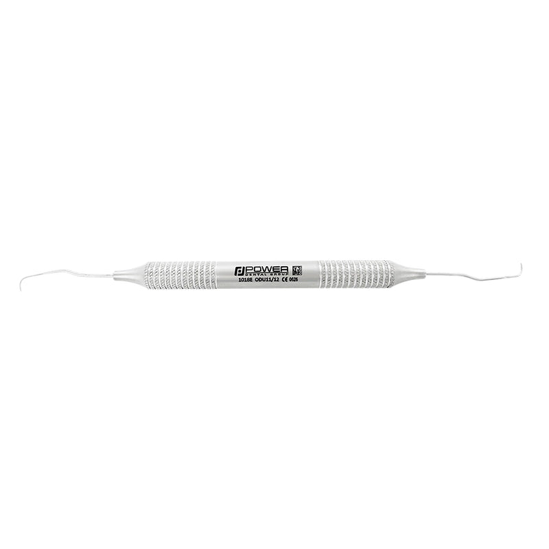 Horizontal view of Explorer ODU 11/12 double-ended dental explorer with 6EZ handle