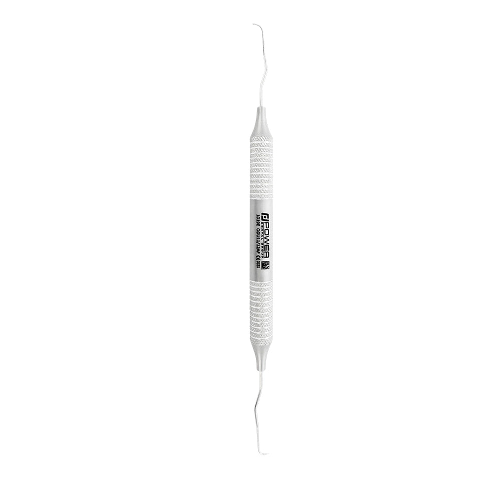 Vertical view of Explorer EXD 11/12AF After Five dental explorer with 6EZ handle, SKU 1019E