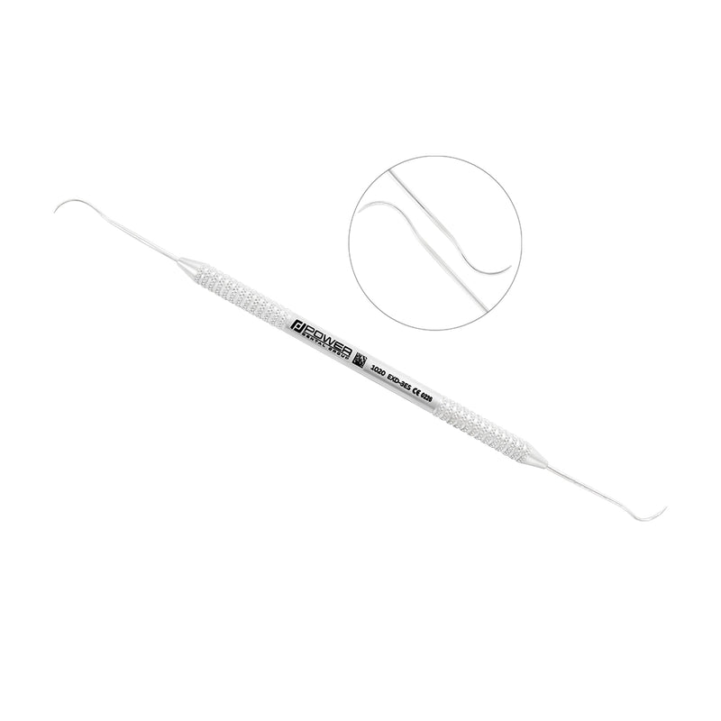 Explorer EXD 3ES double-ended dental explorer with fine curved working ends and lightweight 3EZ handle