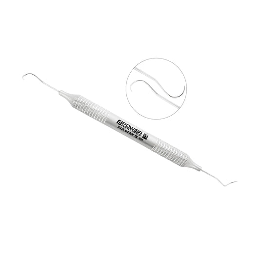 Explorer EXD 3CH double-ended dental explorer with fine curved working ends and large 6EZ handle