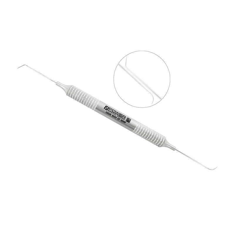 Explorer EXD 6 double-ended dental explorer with #6 and #3 working ends and large 6EZ handle