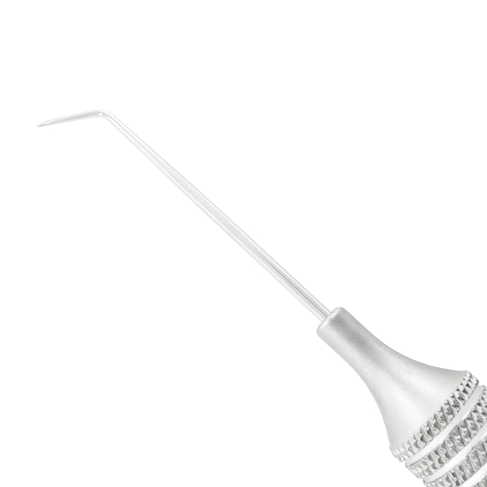 Close-up of one fine angled working end on Explorer EXD 6, SKU 1022E