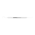 Horizontal view of Explorer EXD 23/6 double-ended dental explorer with 3EZ handle, SKU 1023