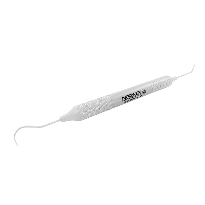 Angled view of Explorer EXD 23/6 double-ended dental instrument with 6EZ handle