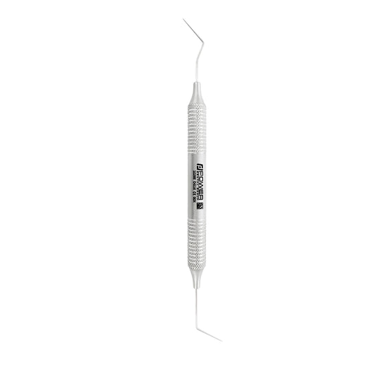 Vertical view of DG16 double-ended endodontic explorer with 6EZ handle, SKU 1026E