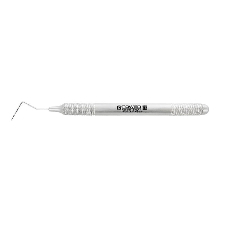 Horizontal view of Probe CP10 with 1-2-3-5-7-8-9-10 mm markings and 6EZ handle