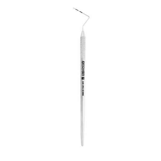 Vertical view of Probe CP11 with 3-6-8-11 mm markings and 1EZ handle, SKU 1103