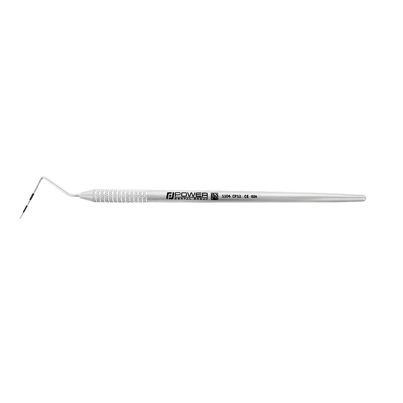 Horizontal view of Marquis CP12 periodontal probe with 1EZ handle