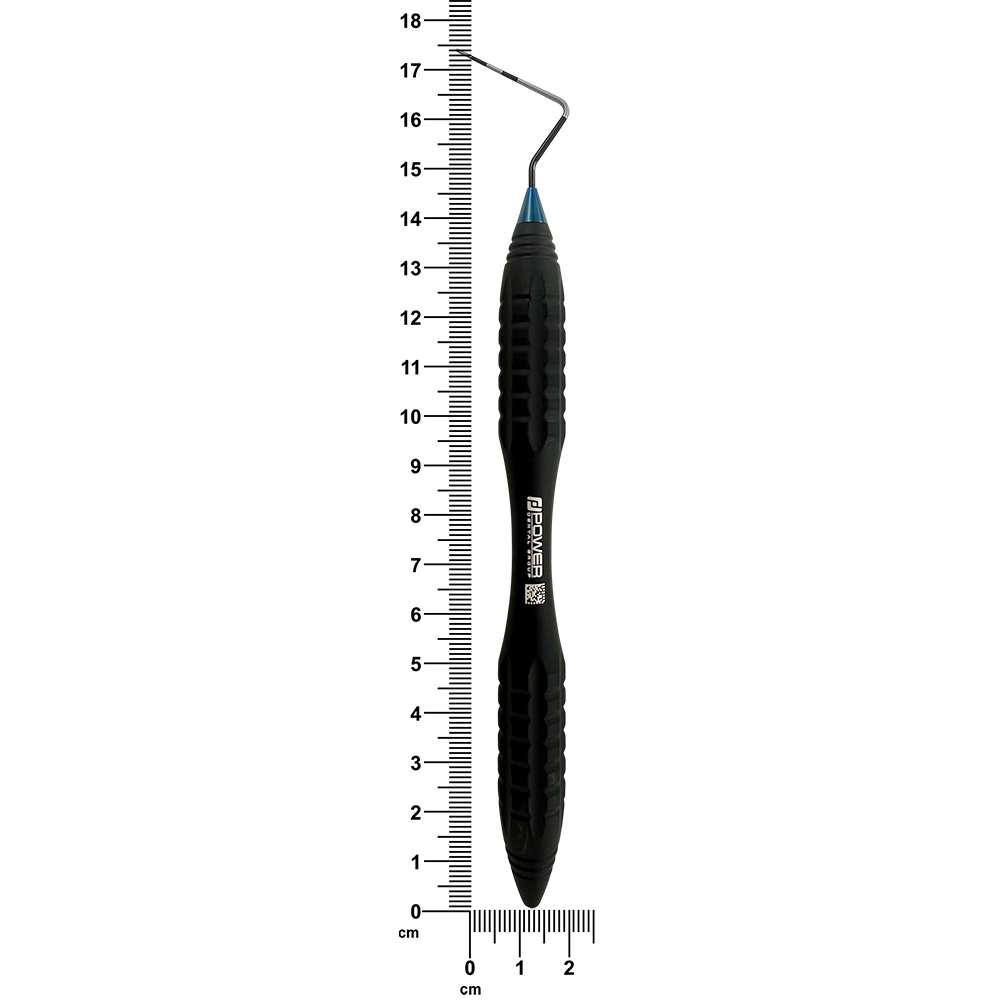 Marquis CP12 Black Edition periodontal probe showing 15 cm overall length
