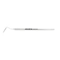 Horizontal view of UNC15 periodontal probe with 1EZ handle and angled working end