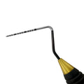 Close-up of UNC15 Black Edition probe working end with 1-15 mm periodontal measurement markings