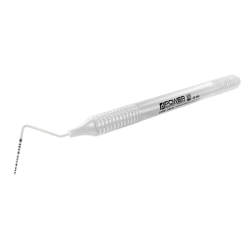 Angled view of UNC15 periodontal probe with ergonomic 6EZ handle