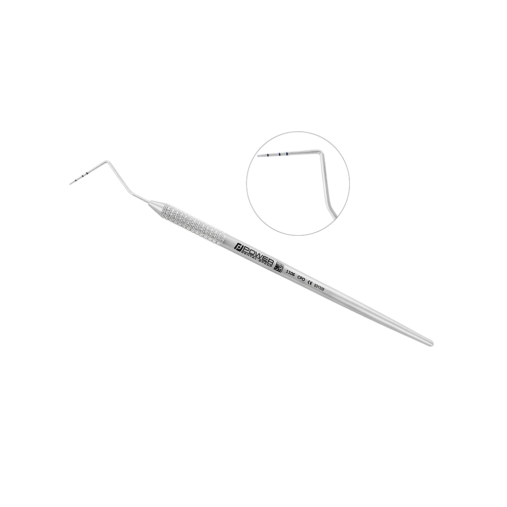 Michigan-O periodontal probe with 3-6-8 mm markings and lightweight 1EZ handle