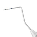 Close-up of Michigan-O periodontal probe working end with 3-6-8 mm measurement markings