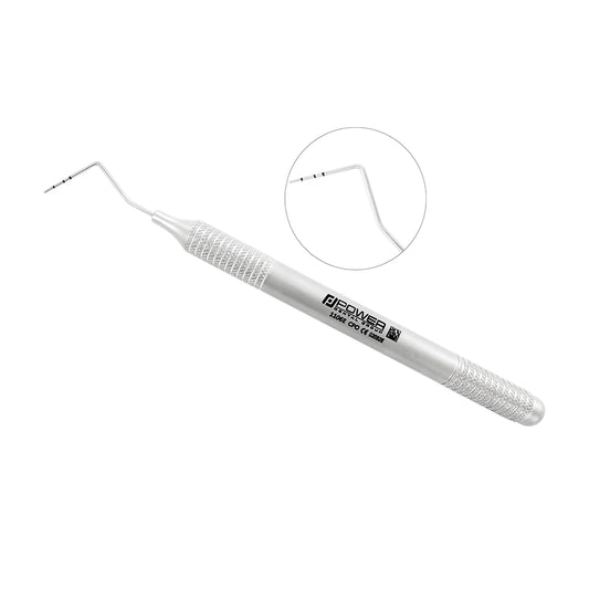 Michigan-O periodontal probe with 3-6-8 mm markings and large-diameter 6EZ handle