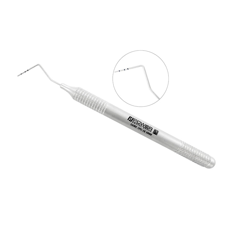 Michigan-O periodontal probe with 3-6-8 mm markings and large-diameter 6EZ handle