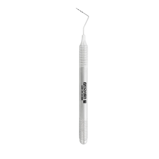Vertical view of Michigan-O periodontal probe with 3-6-8 mm markings and 6EZ handle, SKU 1106E