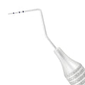 Close-up of Michigan-O periodontal probe working end with 3-6-8 mm measurement markings