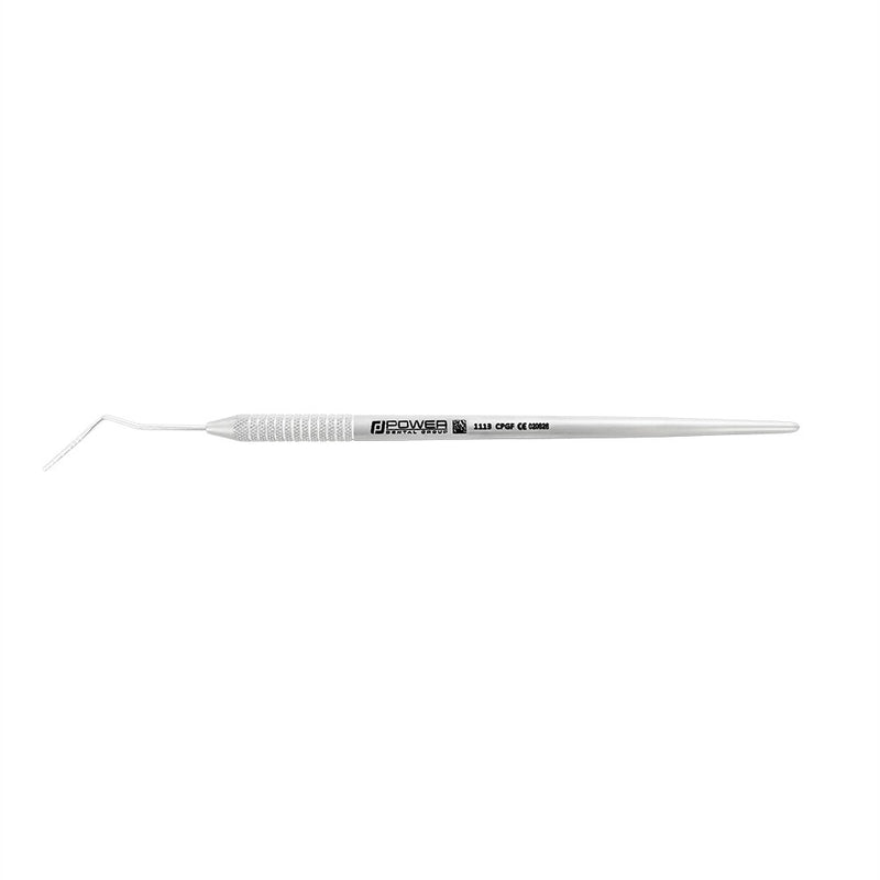 Horizontal view of Goldman-Fox periodontal probe with flat working end and lightweight 1EZ handle