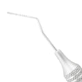 Close-up of Goldman-Fox periodontal probe working end with 1-2-3-5-7-8-9-10 mm measurement markings