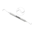 Nabers Q2N double-ended furcation probe with curved 3-6-9-12 mm color-coded working ends and large-diameter 6EZ handle