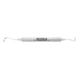 Horizontal view of Nabers Q2N double-ended furcation probe with curved working ends and large-diameter 6EZ handle