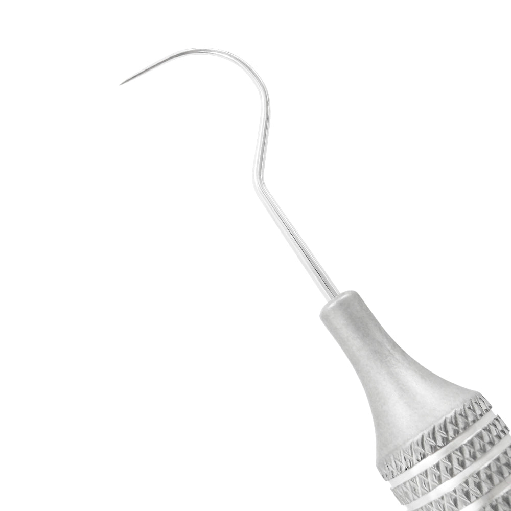 Close-up of one working end on the #23/Williams explorer and periodontal probe combination instrument
