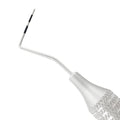 Close-up of the opposite working end on the #23/CP-8 explorer and periodontal probe combination instrument