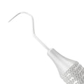 Close-up of one working end on the #23/CP-8 explorer and periodontal probe combination instrument