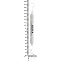 #23/CP-8 explorer and periodontal probe with 6EZ handle shown beside ruler, 16.2 cm overall length