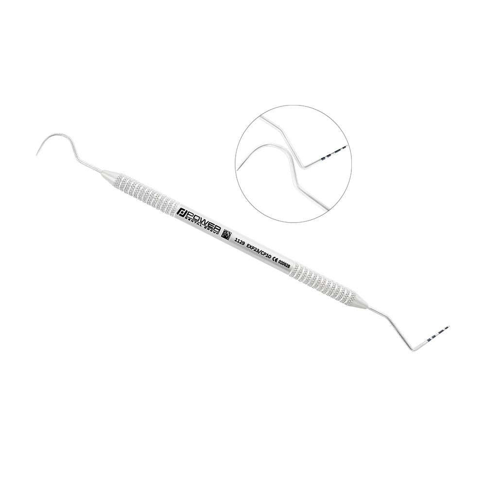Explorer Probe EXP23/CP10 combining a diagnostic #23 explorer and CP-10 periodontal probe with lightweight 3EZ handle