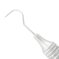 Macro 1 close-up of the left tip on the #23/CP-11 double-ended explorer and periodontal probe, SKU 1130E
