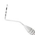 Macro 2 close-up of the right tip on the #23/WHO double-ended explorer and periodontal probe, SKU 1131