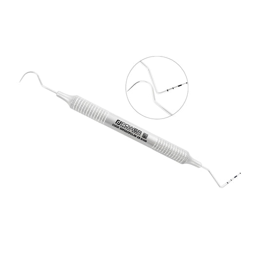Explorer Probe EXP23/CP11.5B combining a #23 explorer and ball-tipped CP-11.5B periodontal probe with large-diameter 6EZ handle