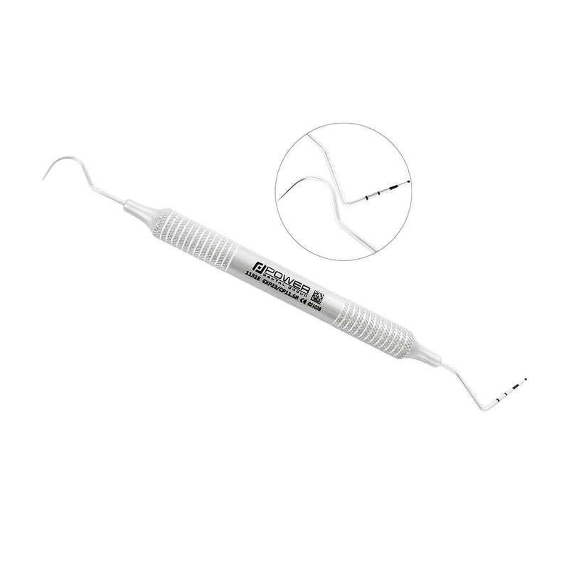 Explorer Probe EXP23/CP11.5B combining a #23 explorer and ball-tipped CP-11.5B periodontal probe with large-diameter 6EZ handle