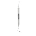Vertical view of #23/CP-12 double-ended explorer and periodontal probe with 3-6-9-12 mm markings and 6EZ handle, SKU 1132E
