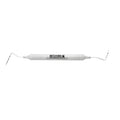 Horizontal view of UNC15/CP11.5B double-ended periodontal probe with 6EZ handle