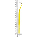 UNC13 plastic periodontal probe shown beside ruler, 13.1 cm overall length