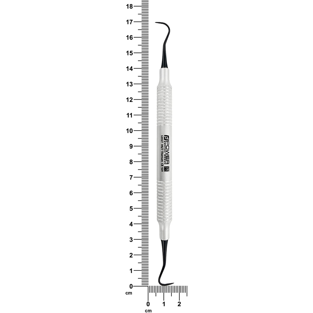 Anterior sickle scaler H6/H7 titanium length reference view