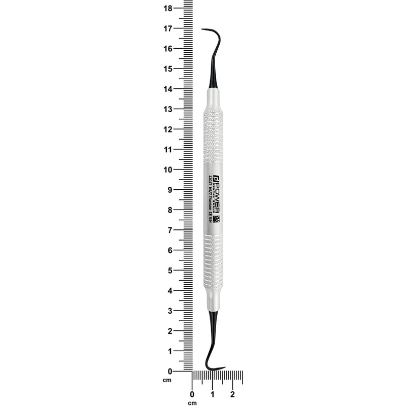 Anterior sickle scaler H6/H7 titanium length reference view