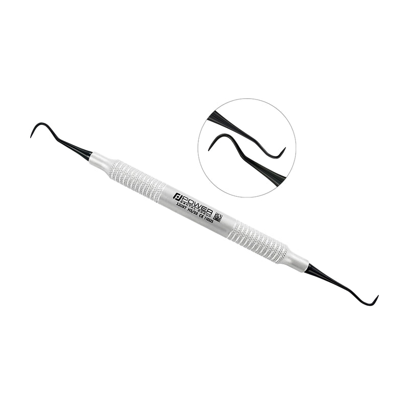 Anterior sickle scaler H5/33 Jacquette style titanium full instrument view